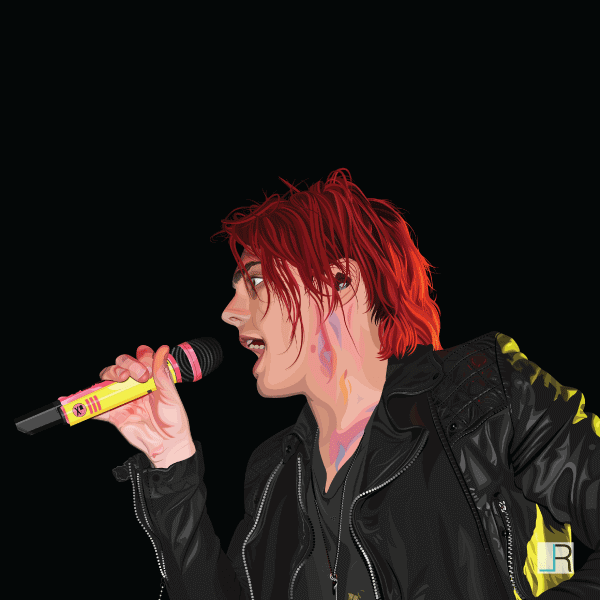 Gerard Way Vector Illustration